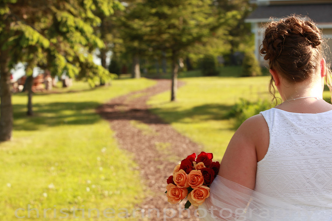 Wedding ceremony at Larsmont Cottags in Duluth MN