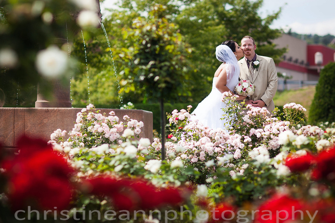Duluth MN photography of Leif Erickson Park Rose Garden wedding and family