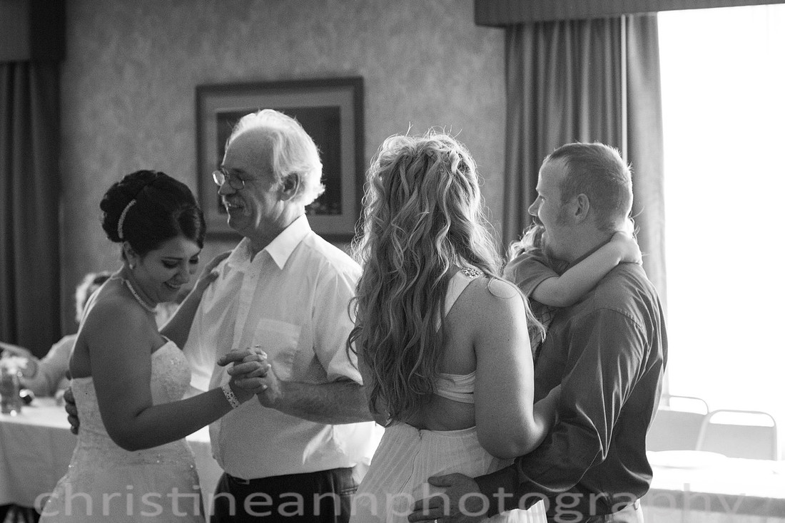 Dancing at wedding reception