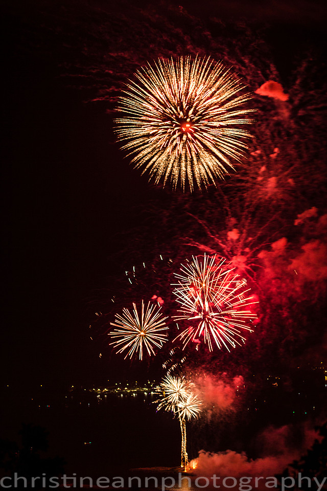 The Duluth MN Fireworks Display July 4, 2015.
