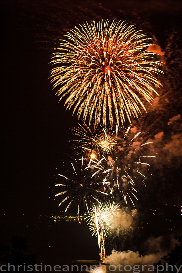 The Duluth MN Fireworks Display July 4, 2015.