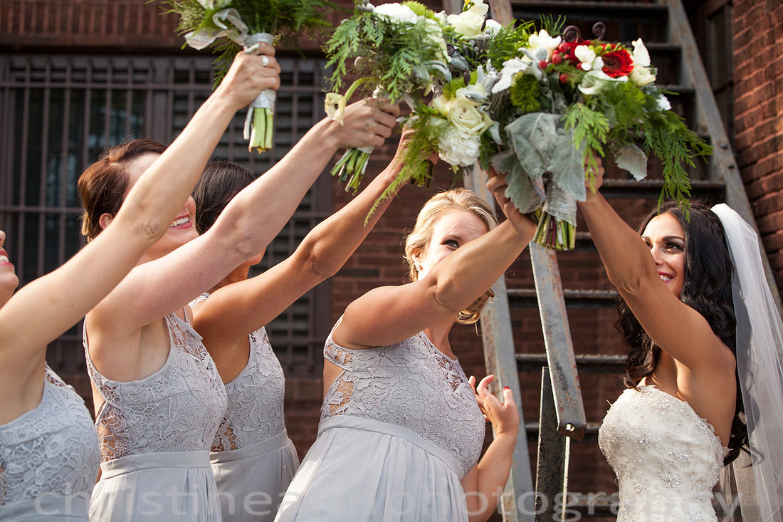 Duluth MN wedding at Womans Club near North Shore Lake Superior with red and white colors.
