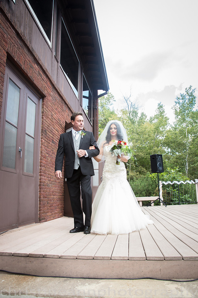 Duluth MN wedding at Womans Club near North Shore Lake Superior with red and white colors.