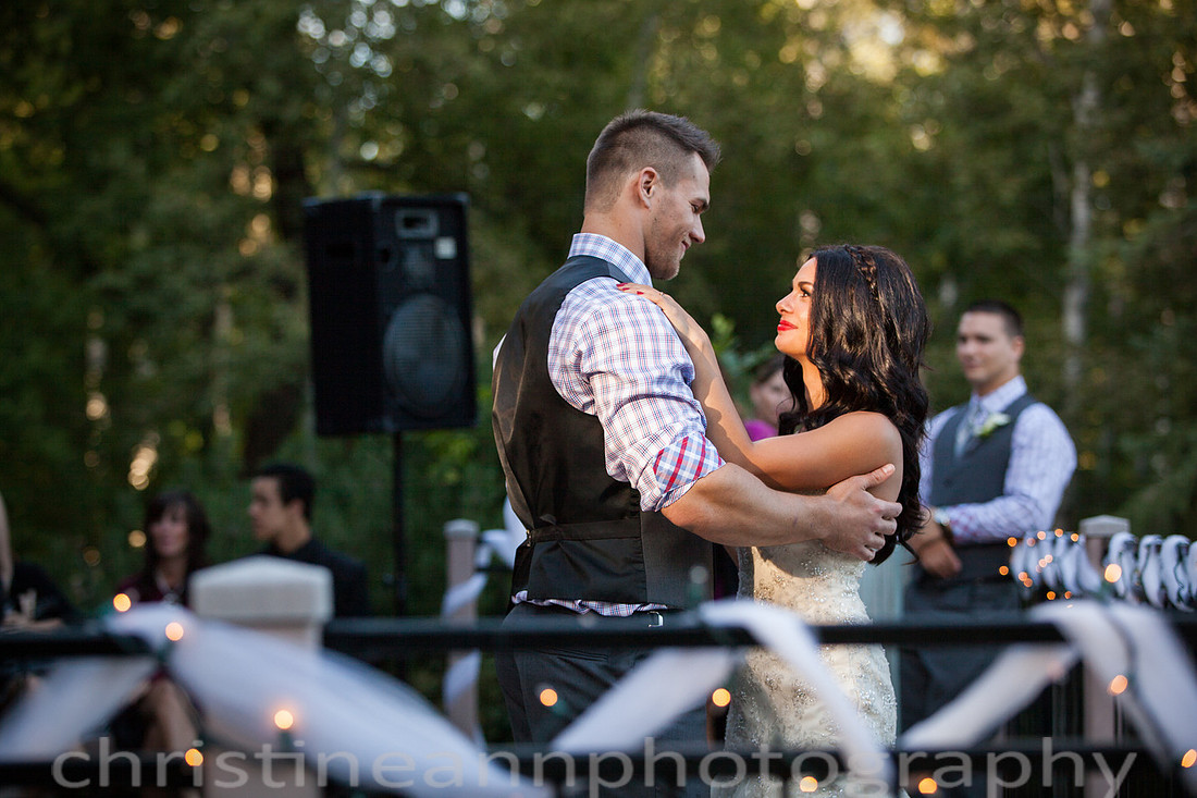 Duluth MN wedding at Womans Club near North Shore Lake Superior with red and white colors.