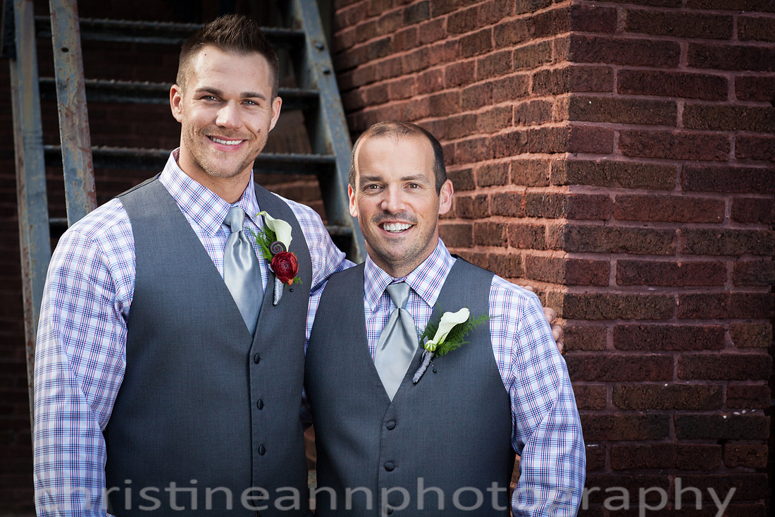 Duluth MN wedding at Womans Club near North Shore Lake Superior with red and white colors.