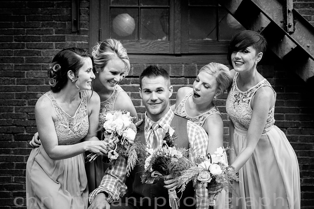 Duluth MN wedding at Womans Club near North Shore Lake Superior with red and white colors.