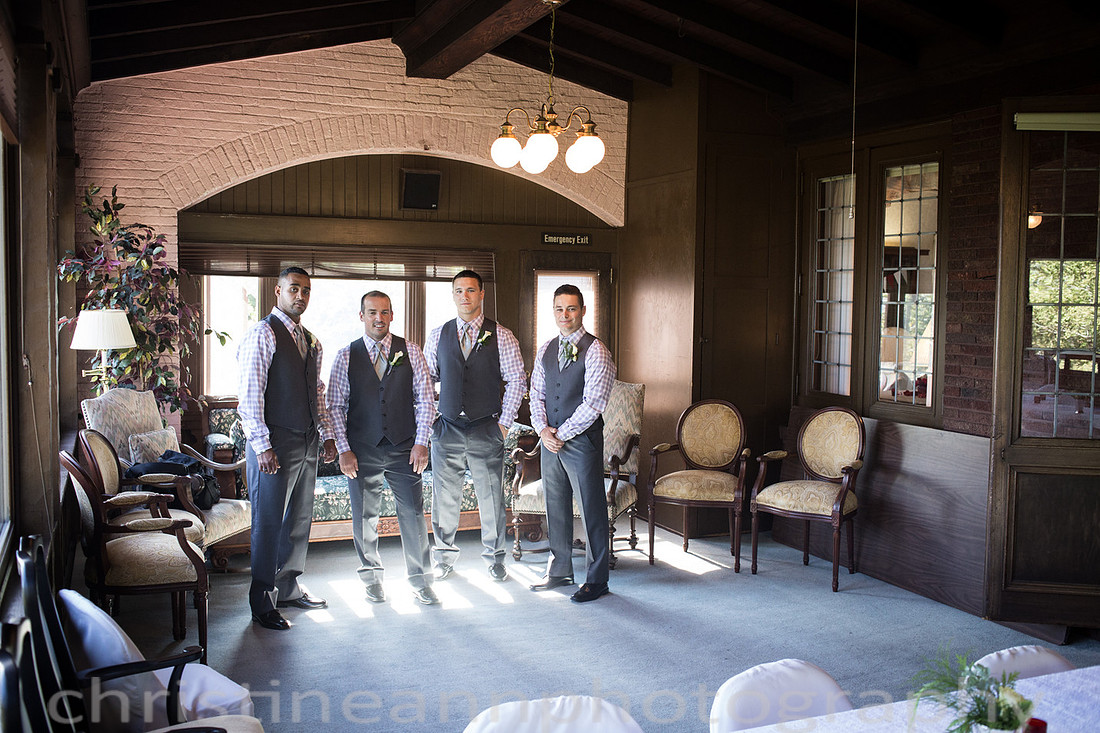 Duluth MN wedding at Womans Club near North Shore Lake Superior with red and white colors.