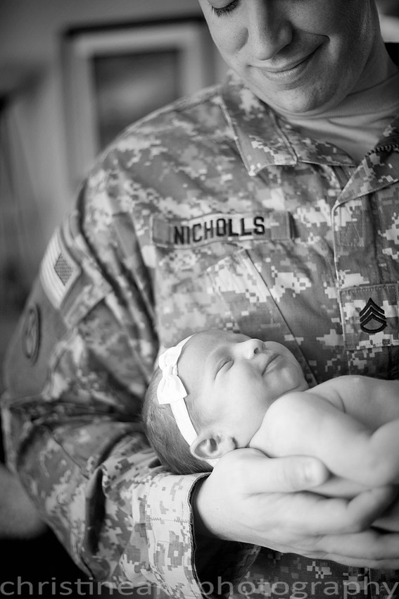 Newborn Army Military Session Duluth